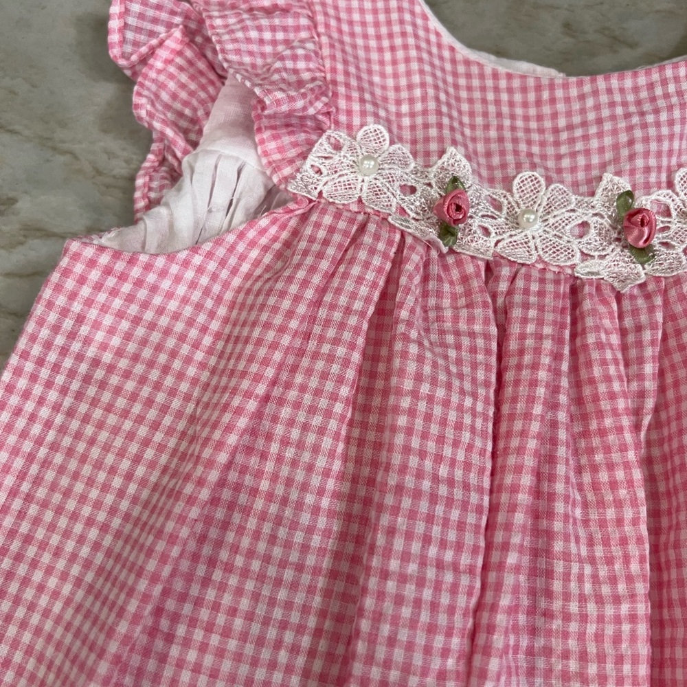 Laura Ashley pink and white gimgim dress! - Picture 3 of 9